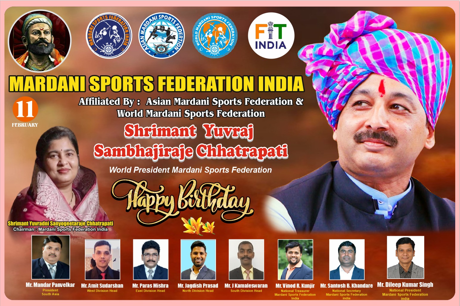 Wishing Shrimant Yuvraj Sambhajiraje Chhatrapati a Very Happy Birthday!